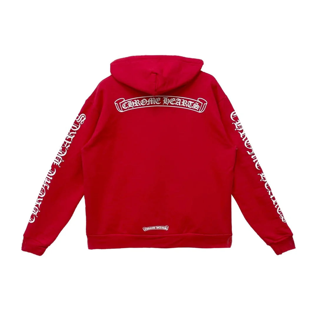 Scroll Logo Hoodie Red