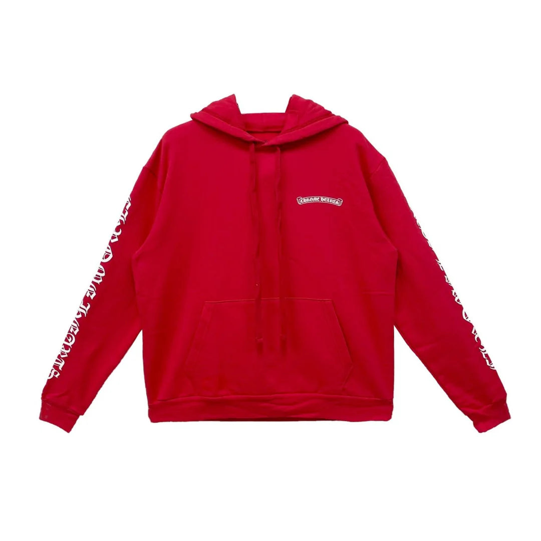Scroll Logo Hoodie Red
