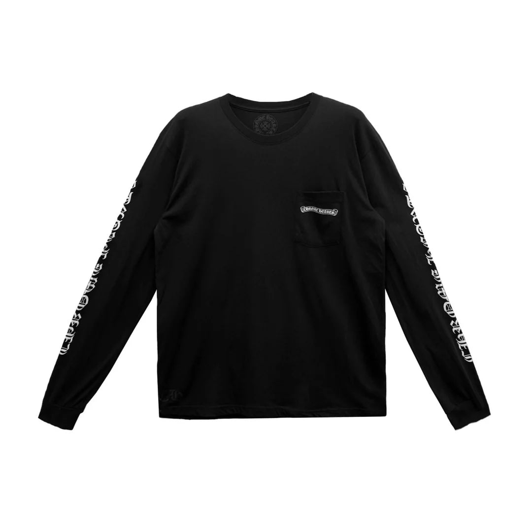 Scroll Logo Longsleeve Black