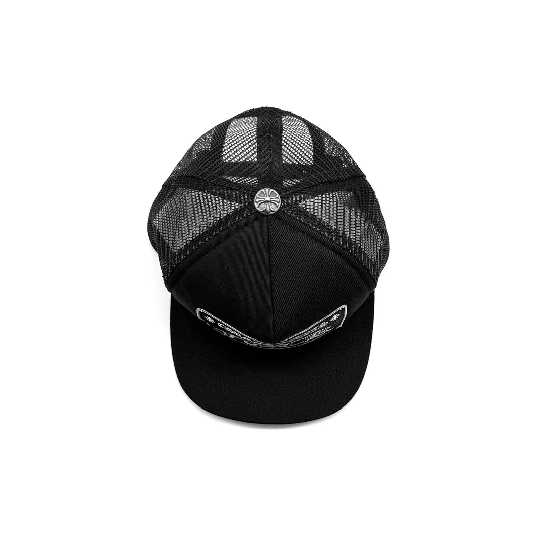 Embroidered Hollywood Fuck Trucker Black