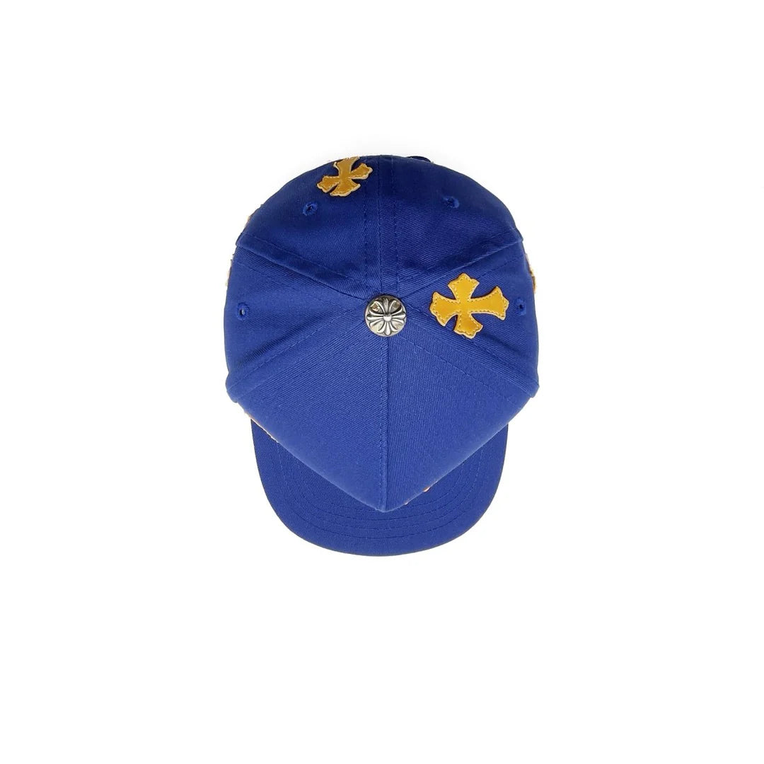 Cross Patch Baseball Hat Blue/Yellow