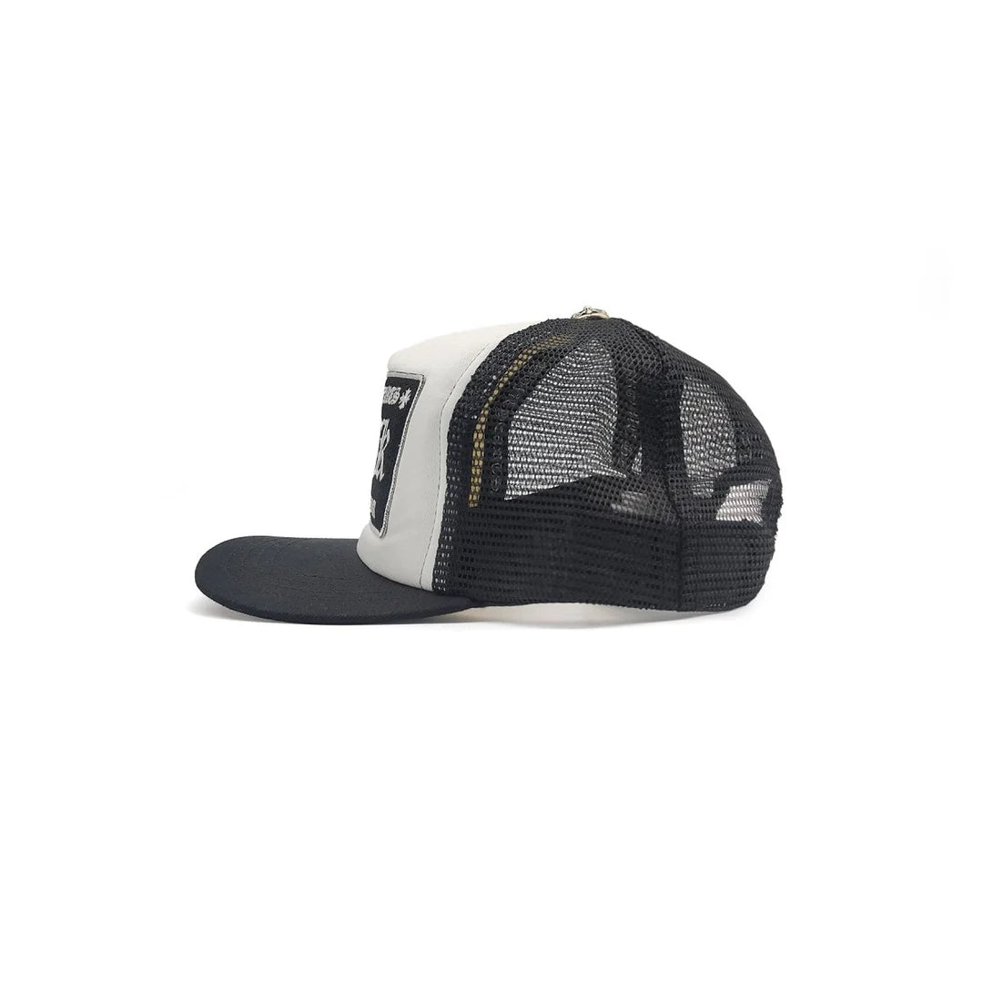 Hollywood Embroidered Fuck Trucker White