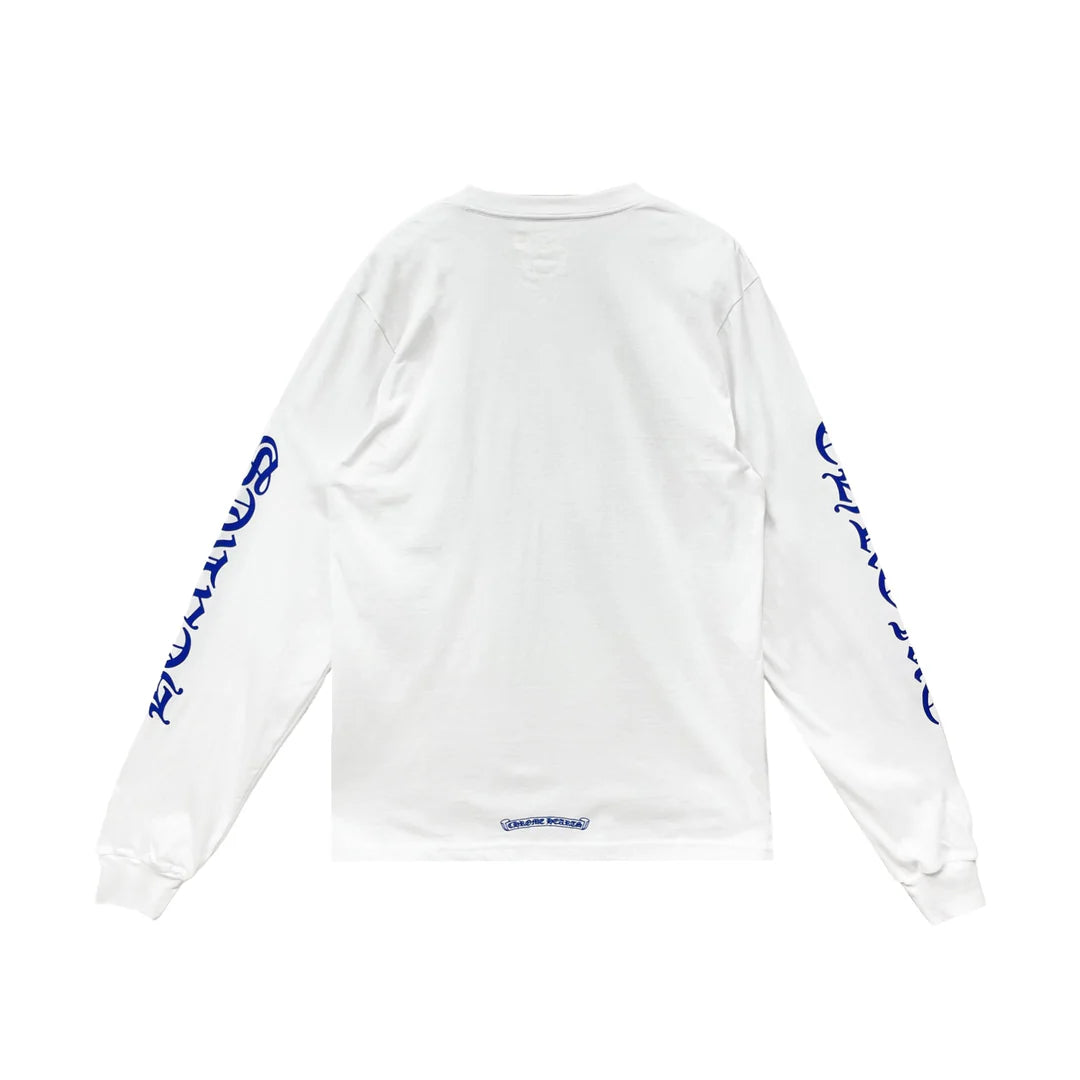 Blue Logo L/S Tee Black