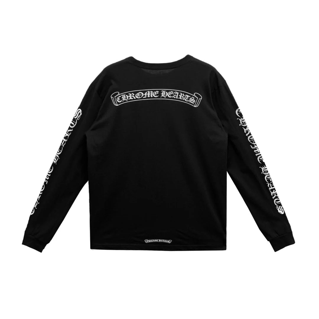 Scroll Logo Longsleeve Black
