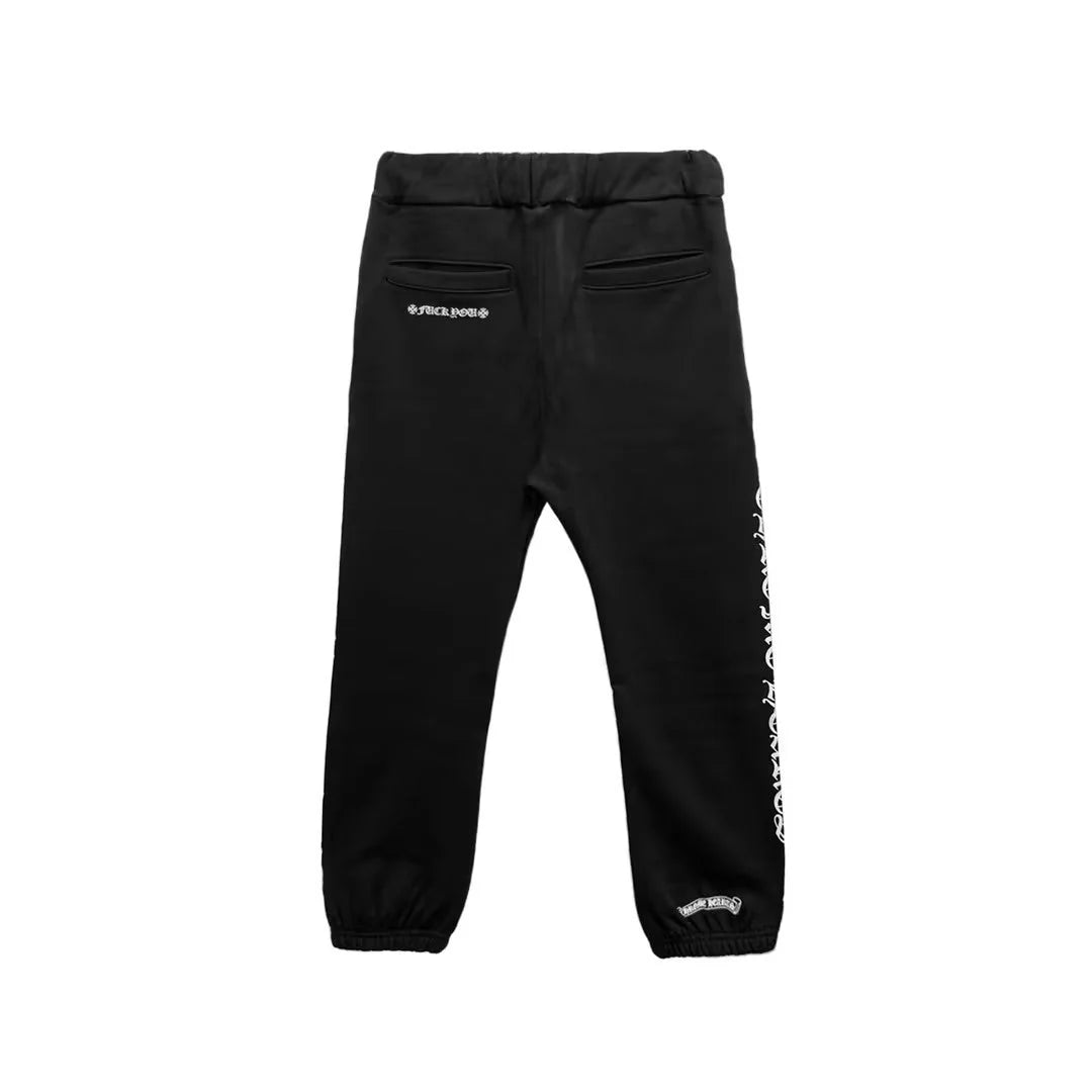 Scroll Logo Sweatpants Black