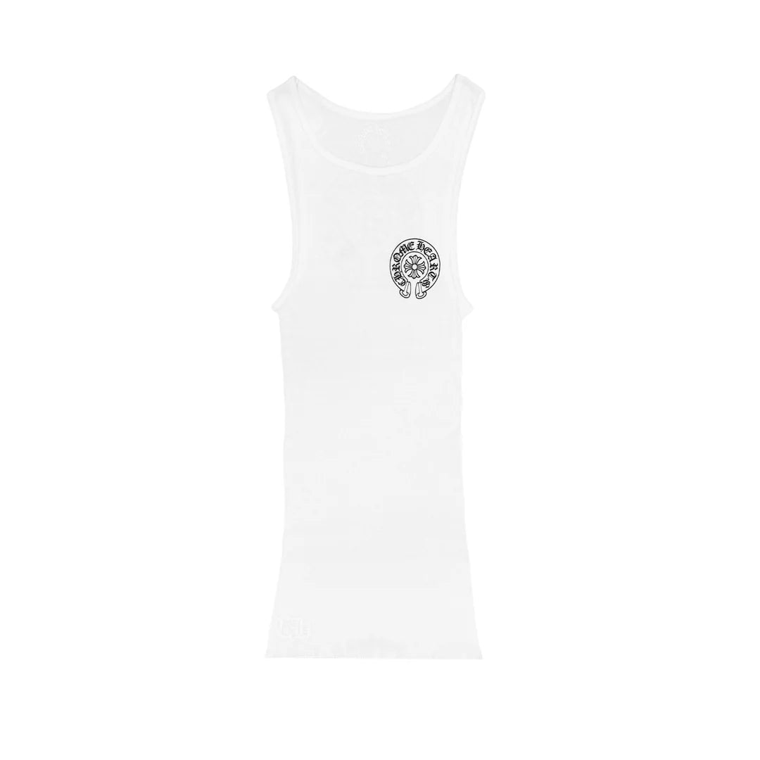 Horseshoe Tank Top White