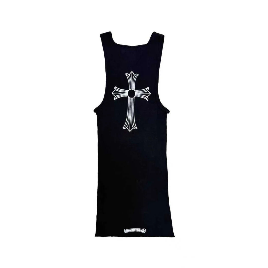 T-Bar Cross Tank Top Black