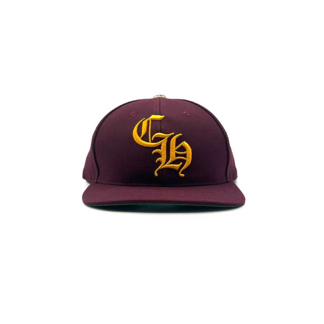 Embroidered CH Logo Baseball Hat Maroon