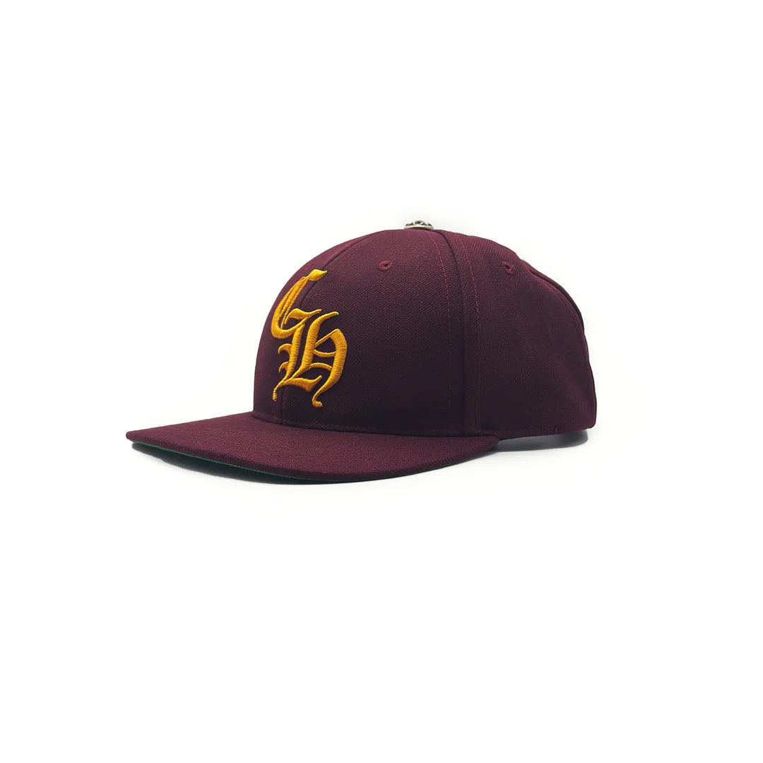 Embroidered CH Logo Baseball Hat Maroon